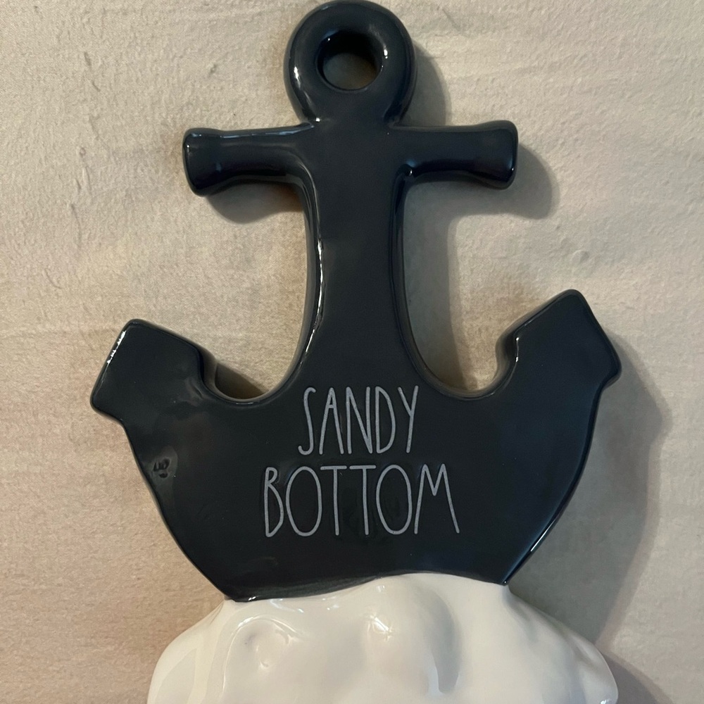 Rae Dunn Black and White Hook decor not a wall hook